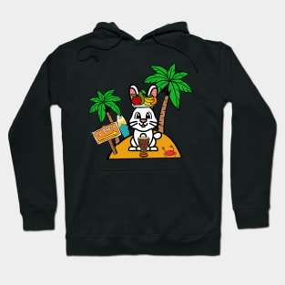 Bunny on an island Hoodie